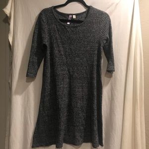 Francesca’s Collection gray sweater dress